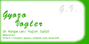 gyozo vogler business card